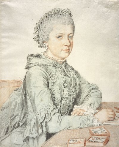 Portret van Aartshertogin Maria Christina van Oostenrijk door Jean Étienne Liotard